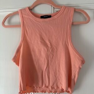 Forever 21 Pink Sleeveless Crop Tank Top